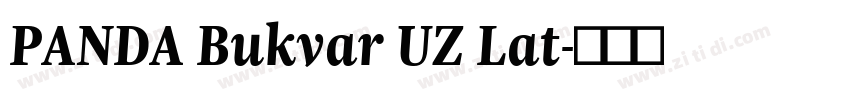 PANDA Bukvar UZ Lat字体转换